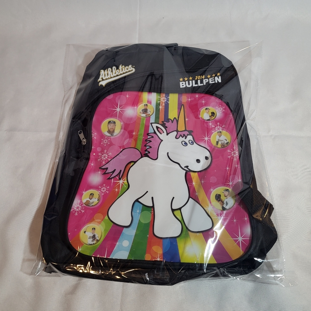 Oakland A's Athletics 2014 Bullpen Unicorn Backpack